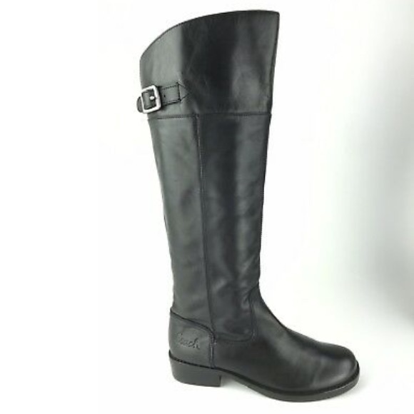 Coach Black Leather Riding Boots - Picture 8 of 14